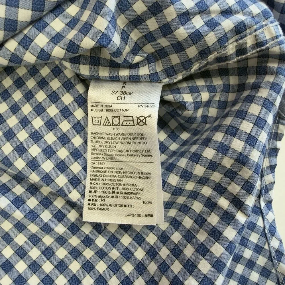 Banana Republic Custom 078 Wash Shirt Bundle Men’s S Custom Fit Gingham
